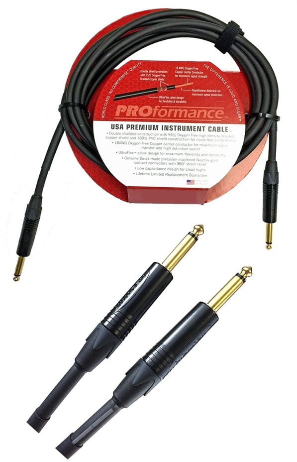 Proformance 3' USA Premium Instrument Cable (1/4\"-1/4\" Straight)