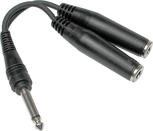 Hosa YPP111 1/4\" (Male Mono) - (2)1/4\" (Female Mono) Adapter