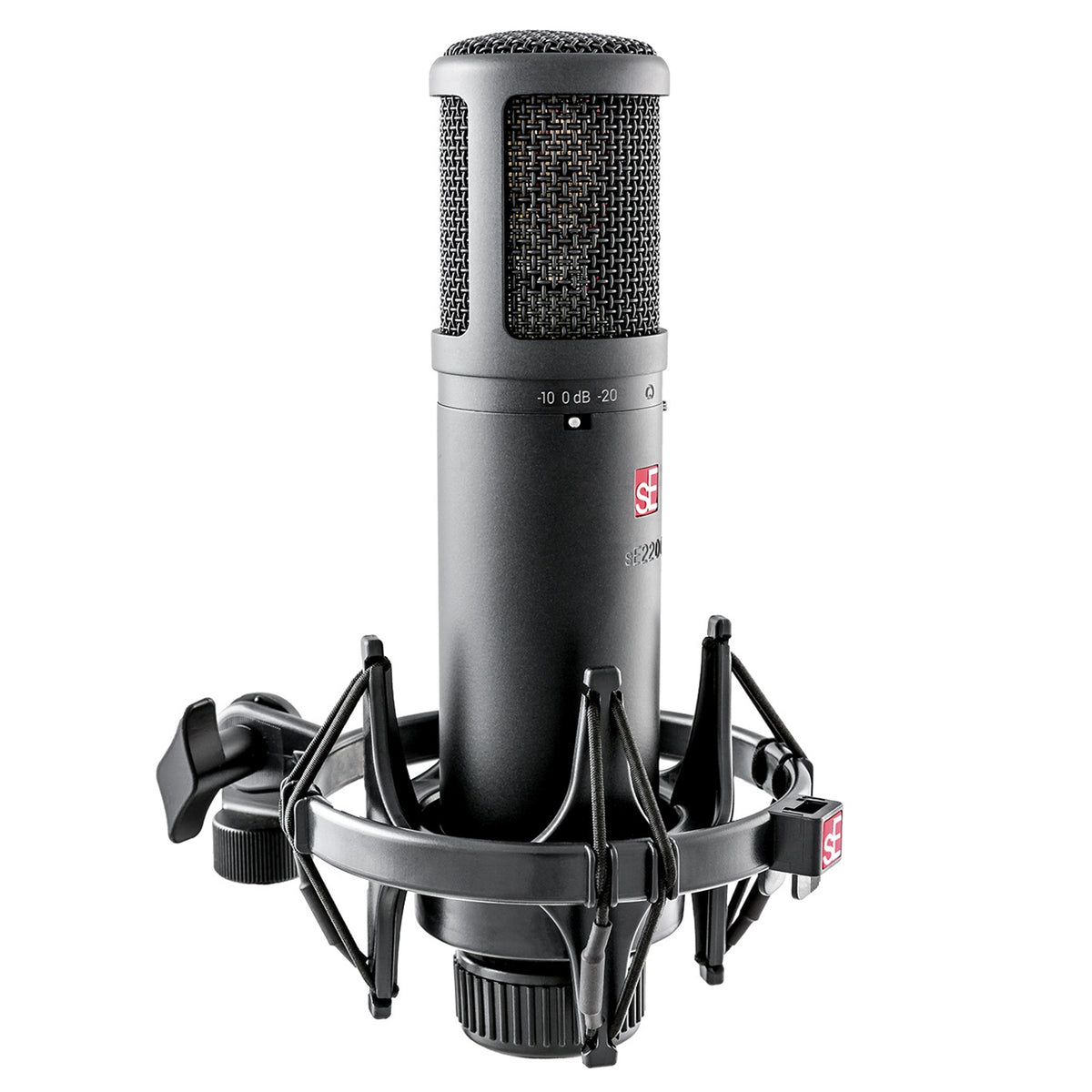 sE Electronics SE2200 Large Diaphragm Cardioid Condenser Mic with Shockmount & Filter 4