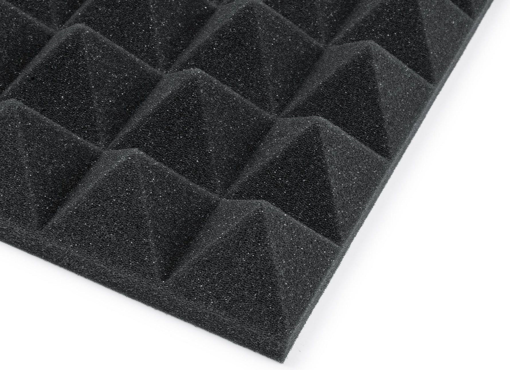 Gator Acoustic Foam Pyramid Panels 2\" 12x12 Charcoal 2-pack (GFW-ACPNL1212PCHA-2PK) 2