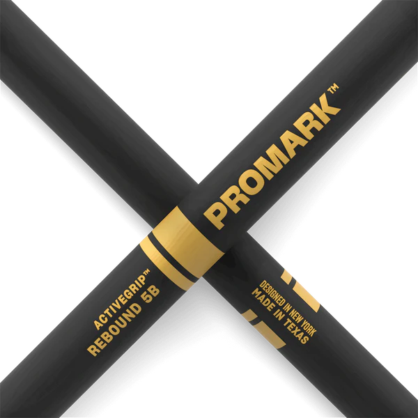 Promark Rebound Drumsticks with ActiveGrip - 5B Wood Tip 2