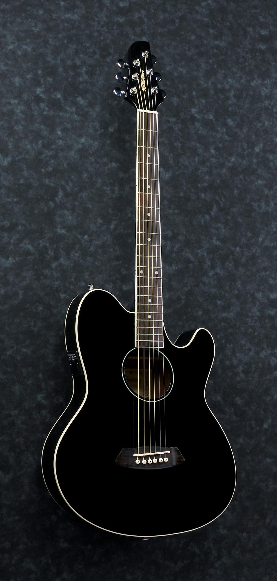 Ibanez TCY10EBK Talman Acoustic-Electric Cutaway Black, front view 2