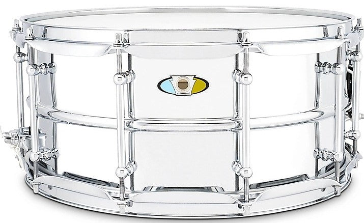 Ludwig LU6514SL Supralite Steel Snare Drum - 6.5\" x 14\"