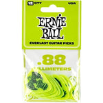 Ernie Ball .88mm Everlast Delrin Guitar Picks - Green (12 Pack) 3