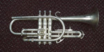 Used H.N. White 'King' Master Model Bb Cornet - Matte Silver-Plate 4