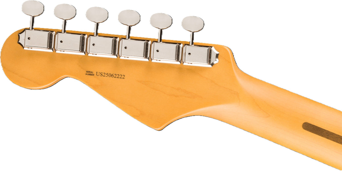 Fender American Professional Classic Stratocaster HSS Electric Guitar Faded Lake Placid Blue headstock back view
