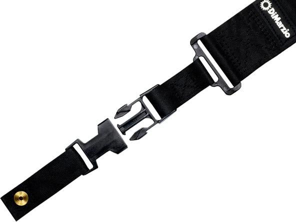 DiMarzio 2\" ClipLock Guitar Strap - Black Nylon 2
