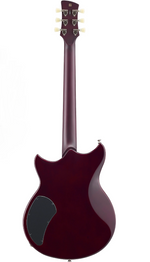 Yamaha Revstar Standard RSS02T Electric Guitar in Hot Merlot, back view showing full body and neck
