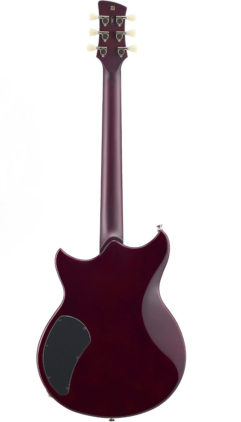 Yamaha Revstar Standard RSS02T Electric Guitar in Hot Merlot, back view showing full body and neck