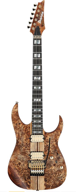 Ibanez RGT1220PBABS Electric Guitar in Antique Brown Stained Flat, front view 3