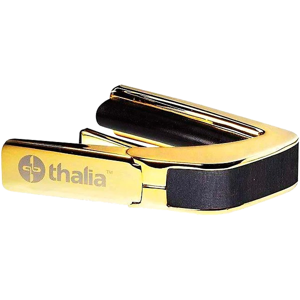 Thalia Exotic Series Capo - 24K Gold Finish with Ebony Inked Inlay 3