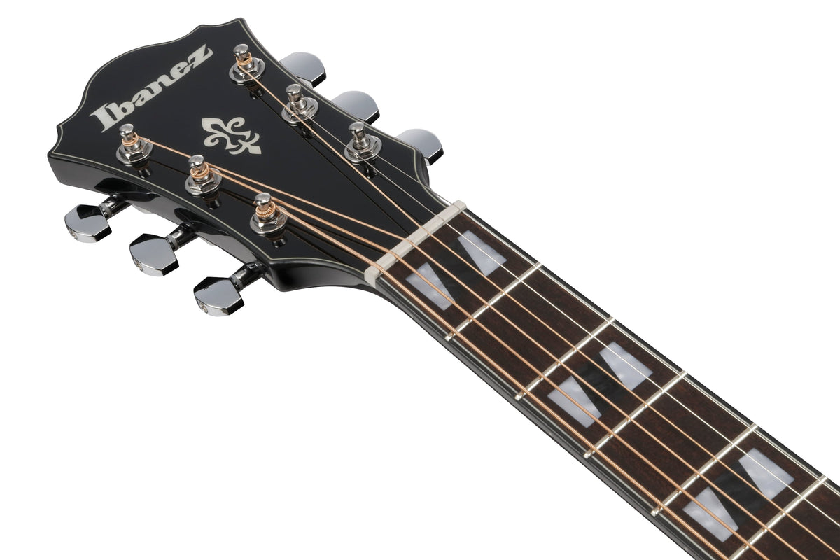 Ibanez AE170TBK Acoustic Electric Guitar - Transparent Black High Gloss 2