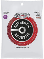 Martin MA175T Lifespan 2.0 80/20 Bronze Authentic Acoustic Guitar Strings - Custom Light