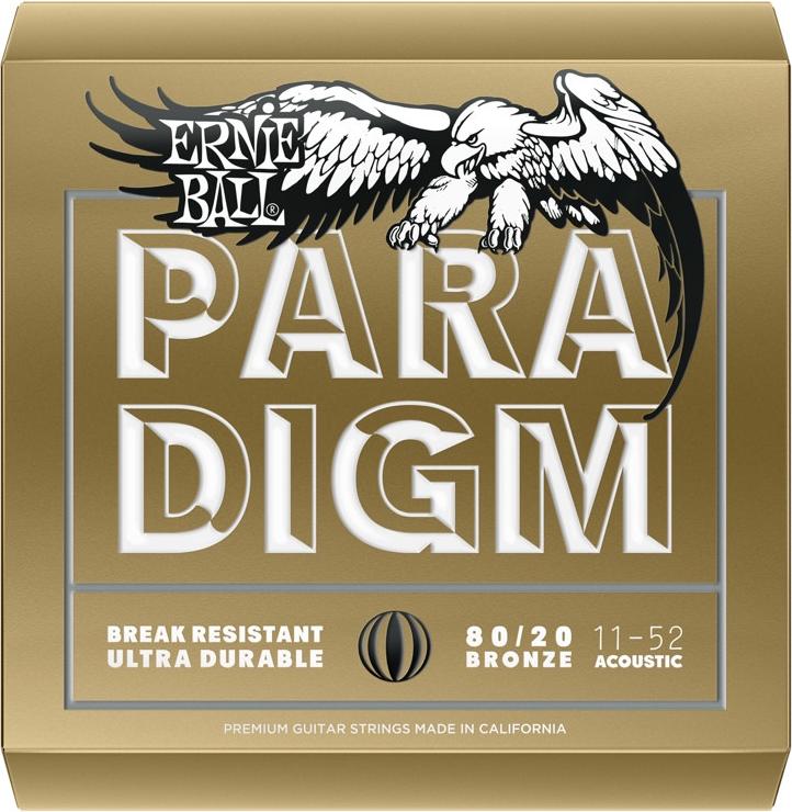 Ernie Ball Paradigm 80/20 Bronze Acoustic Guitar Strings - (.011-.052)