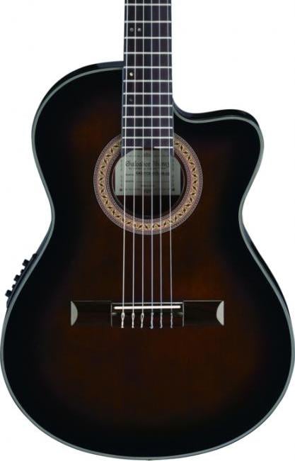 Ibanez GA35TCEDVS Classical Thinline Acoustic-Electric Guitar (Dark Violin Sunburst)