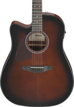 Ibanez AAD51LCEDVS Left-Hand Acoustic Electric Guitar - Dark Violin Sunburst High Gloss