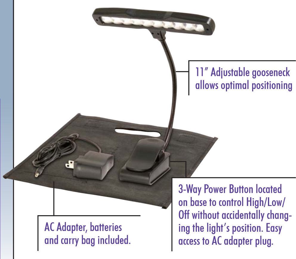Onstage LED510 Clip-On Orchestra Light - The One to Get! 3