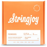 Stringjoy Foxwoods Coated Phosphor Bronze Acoustic Guitar Strings - Light Gauge