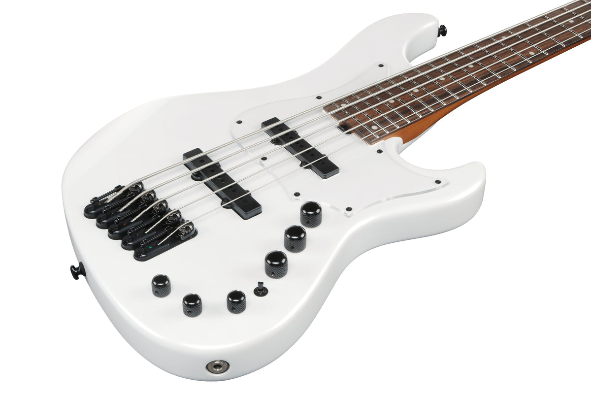 Ibanez MDM1005PW 5-String Electric Bass Guitar - Pearl White 5