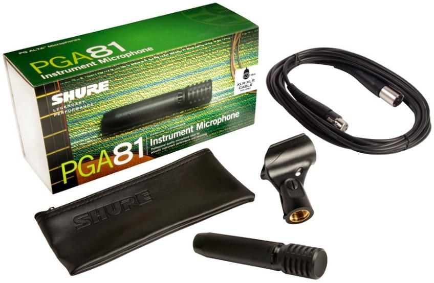 Shure PGA81XLR Alta Condenser Mic XLR With Cable