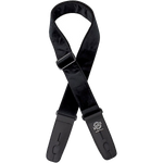 Lock-It Straps 2\" Crushed Velvet Guitar Strap - Black