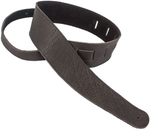 Henry Heller 2.5\" Wide American Buffalo Leather Guitar Strap - Chocolate