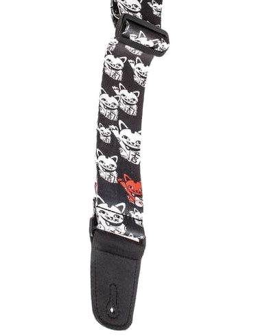 Henry Heller 2\" Artist Series Sublimation Guitar Strap - Good Luck Cat 3