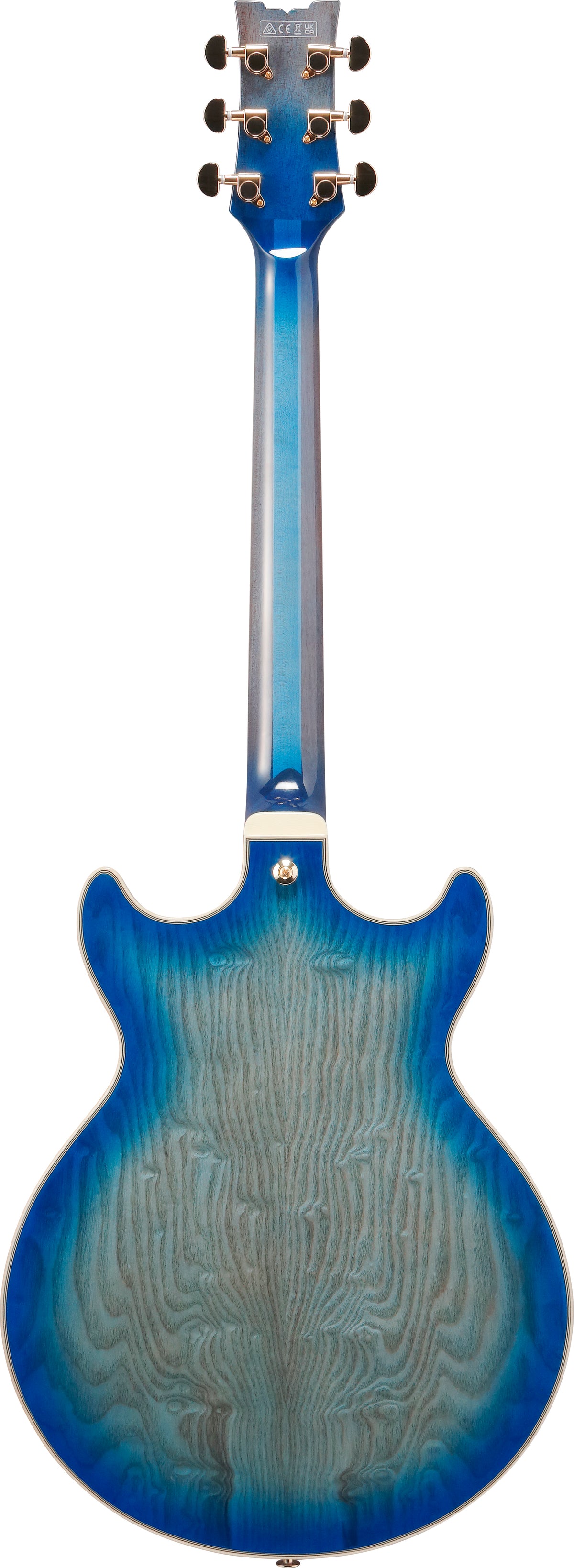Ibanez AM93QAJBB Artcore Expressionist Hollow-Body Electric Guitar - Jet Blue Burst 6