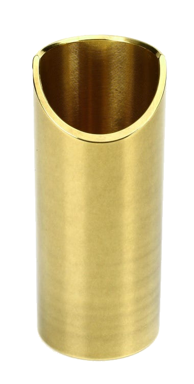The Rock Slide Polished Brass Guitar Slide - Medium