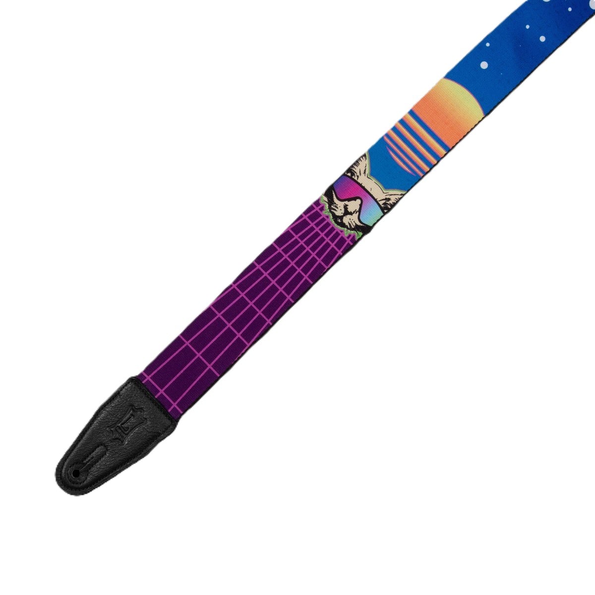 Levys MPD2-119 Polyester Guitar Strap - Cyber Cat 2