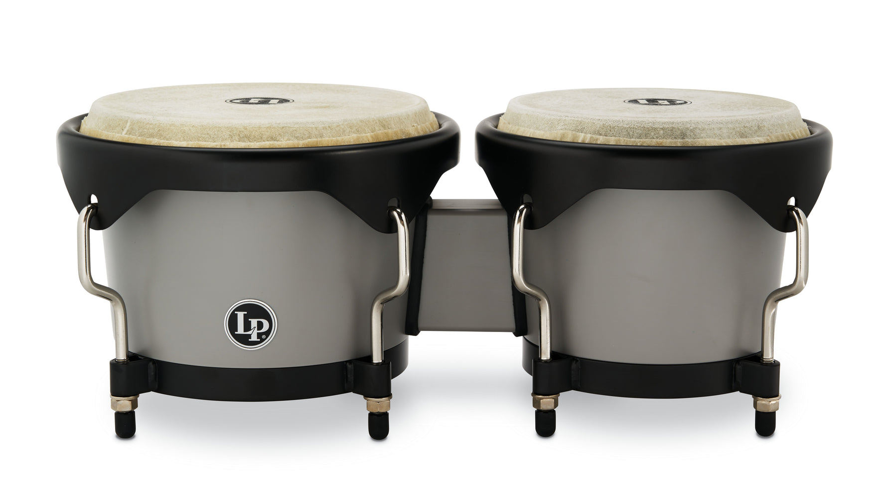 Latin Percussion 'Limited Edition' Bongos - Silver Grey With Carry Bag 3