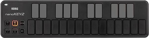 Korg NANOKEY 2 USB-Powered Slim-Line Keyboard Kontroller (Black) 2