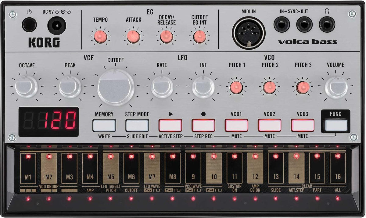 Korg Volca Bass Analog Bass Synth Module and Sequencer