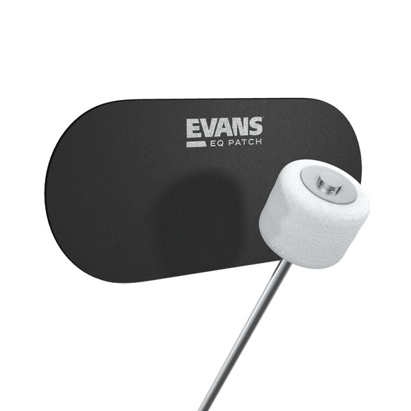 Evans EQPB2 Black Nylon EQ Double Pedal Bass Drum Patch (2 Count) 2