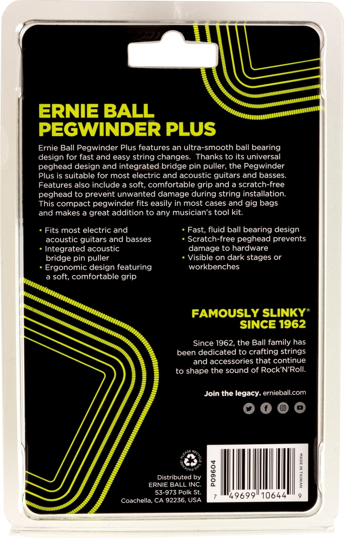 Ernie Ball P09604 Pegwinder Plus 3