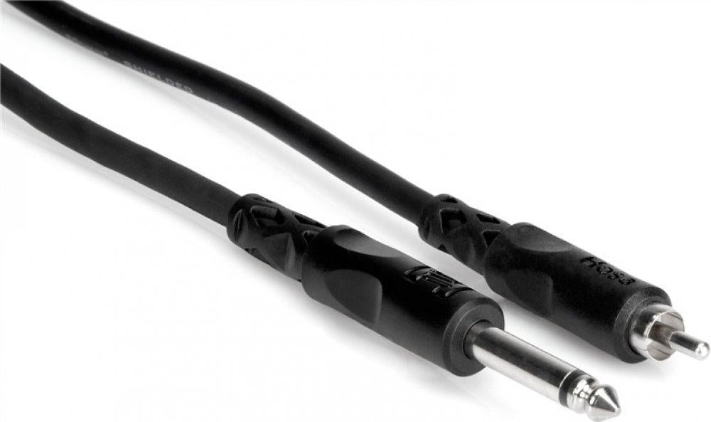 Hosa CPR103 1/4\" (Male Mono) - RCA (Male) Cable 3'