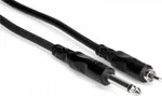 Hosa CPR103 1/4\" (Male Mono) - RCA (Male) Cable 3'