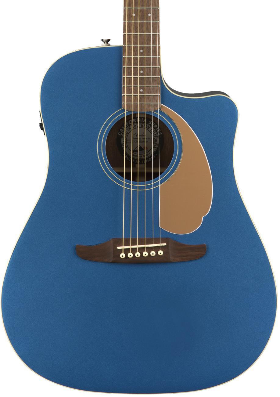 Fender Redondo Player Acoustic-Electric Guitar (Belmont Blue) No Case