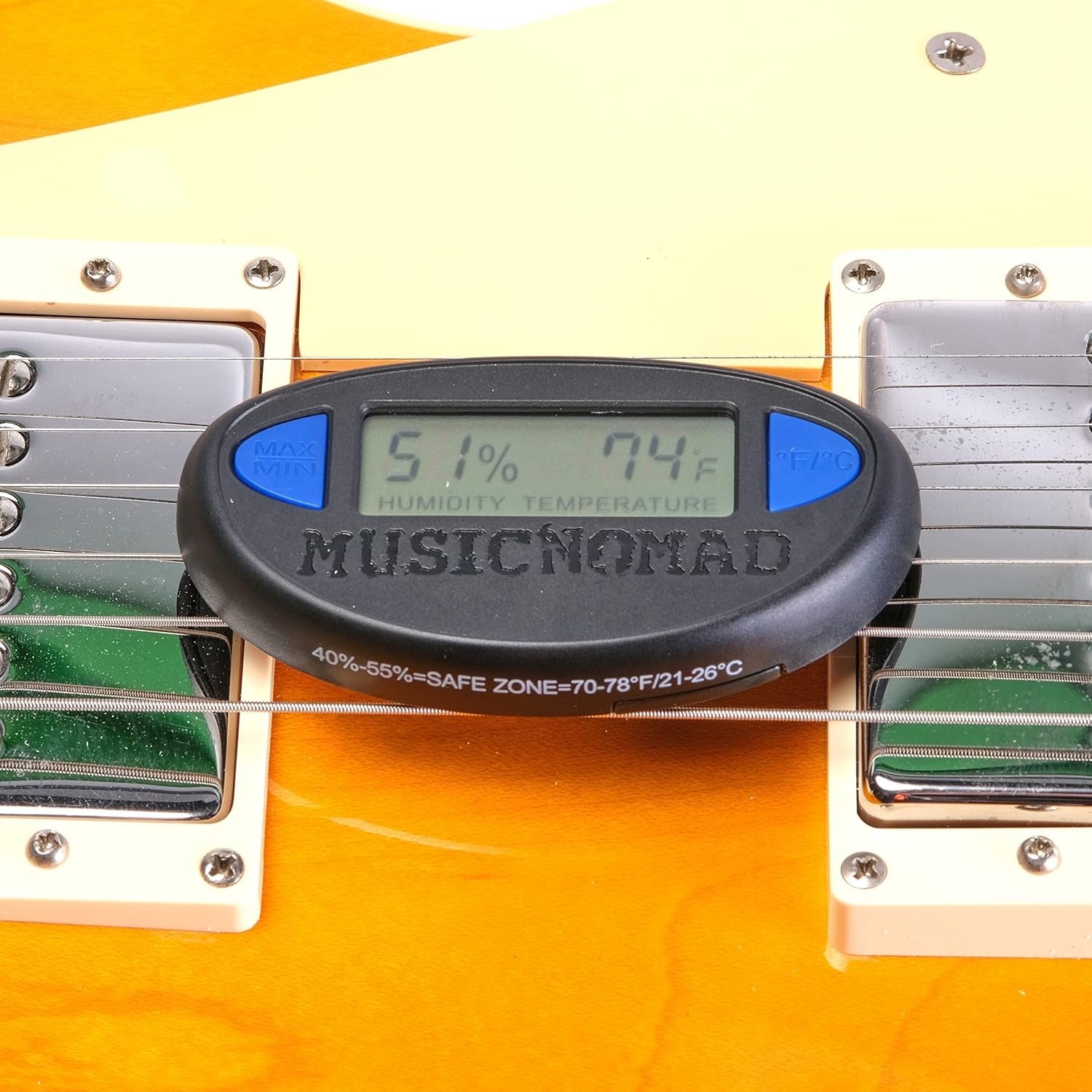 Music Nomad MN312 HONE Guitar Hygrometer Humidity & Temperature Monitor 5