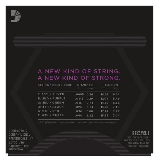 D'addario NYXL Electric Super Light + .095-44 3