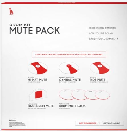 Evans SOSETFSN Sound Off Drum Mute Fusion Silencer Pack 2