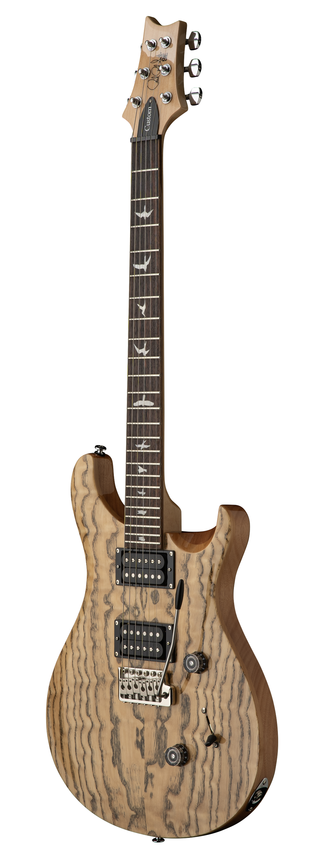 PRS 'Limited Edition' SE Custom 24 Burled Ash Electric Guitar - Natural 7