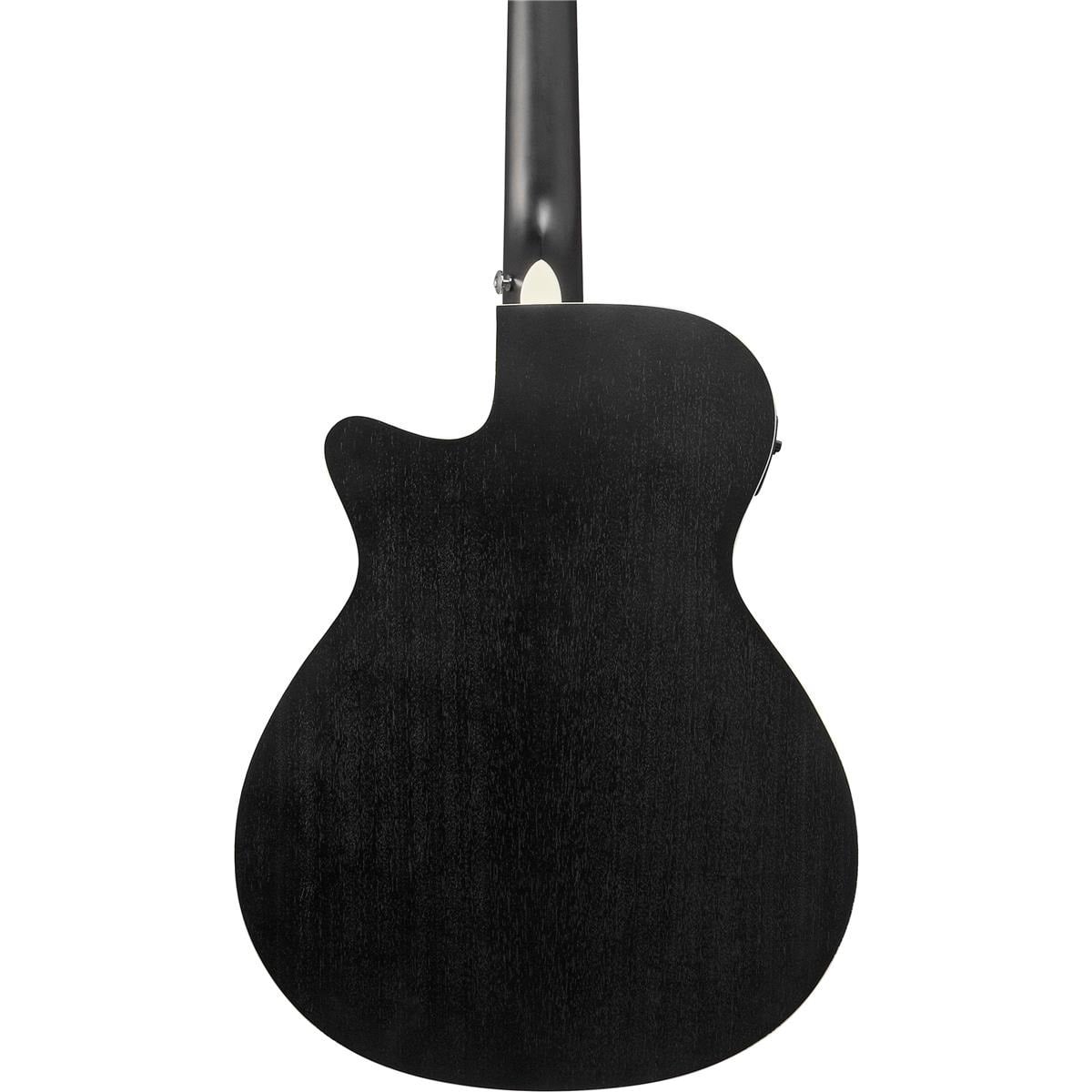 Ibanez AEG7MHWK Acoustic-Electric Guitar Weathered Black Open Pore 8