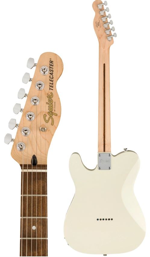 Squier Affinity Telecaster Laurel Neck Olympic White No Case 2