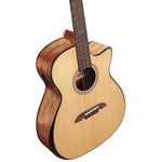 Alvarez AG60CE Grand Auditorium Acoustic Electric Guitar in Natural, three-quarter front view