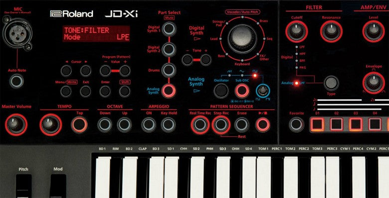 Roland JD-Xi Interactive Analog/Digital Crossover Synthesizer 5