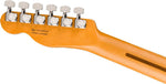 Fender American Ultra II Telecaster Electric Guitar headstock back view with tuning machines
