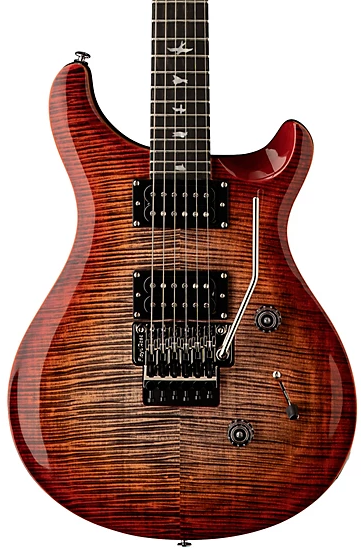 PRS SE Custom 24 Floyd Electric Guitar - Charcoal Cherry Burst