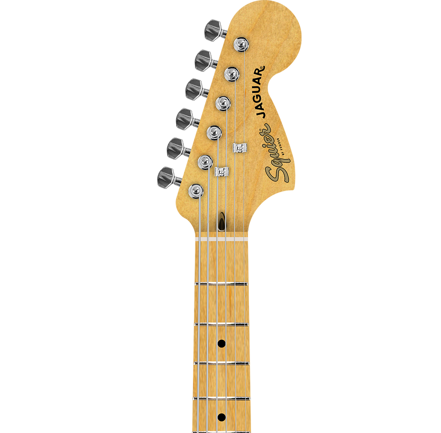 Squier FSR Jaguar Electric Guitar - Graffiti Yellow 2