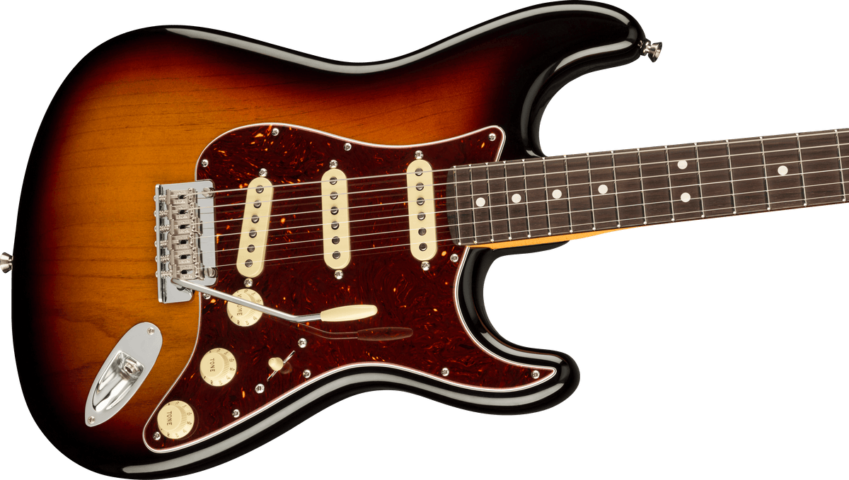 Fender American Professional II Stratocaster with Case (Rosewood/3-Color Sunburst) 7